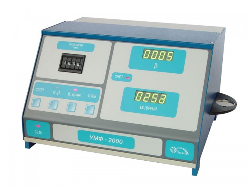 Alpha-Beta Radiometer for UMF-2000 Low Level Efficiency Measurements